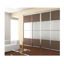 Hotselling Excellent Quality Nice Design Black back painted glass sliding door wardrobe